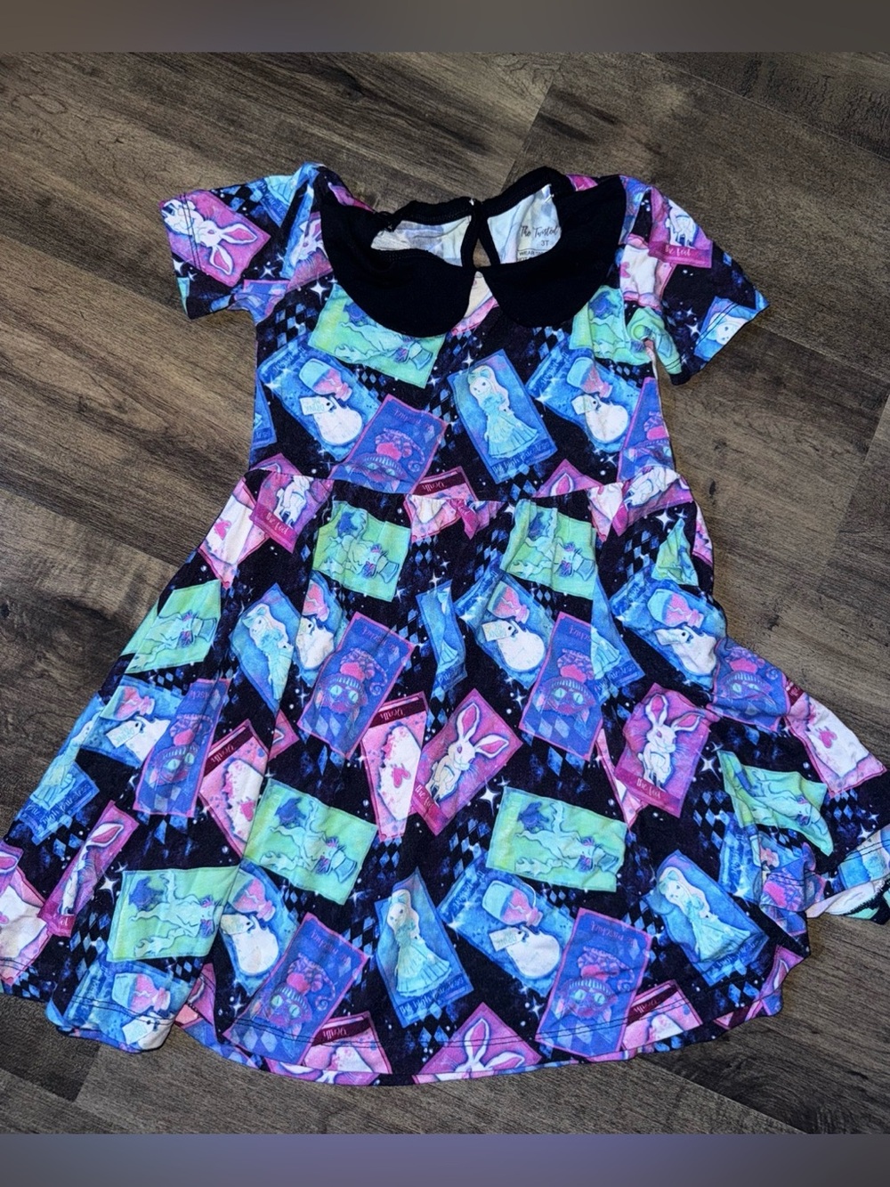 TL Alice in Wonderland Tarot Twirl Dress 3T 🃏🌙